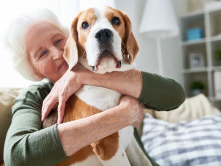 Woman and Dog